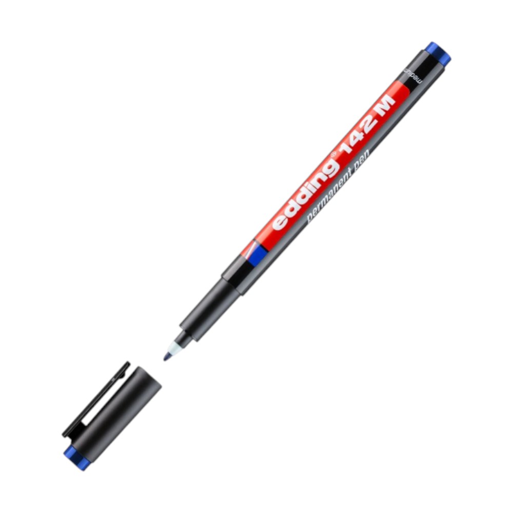 EDDİNG 142M ASETAT KALEMİ MAVİ 10LU