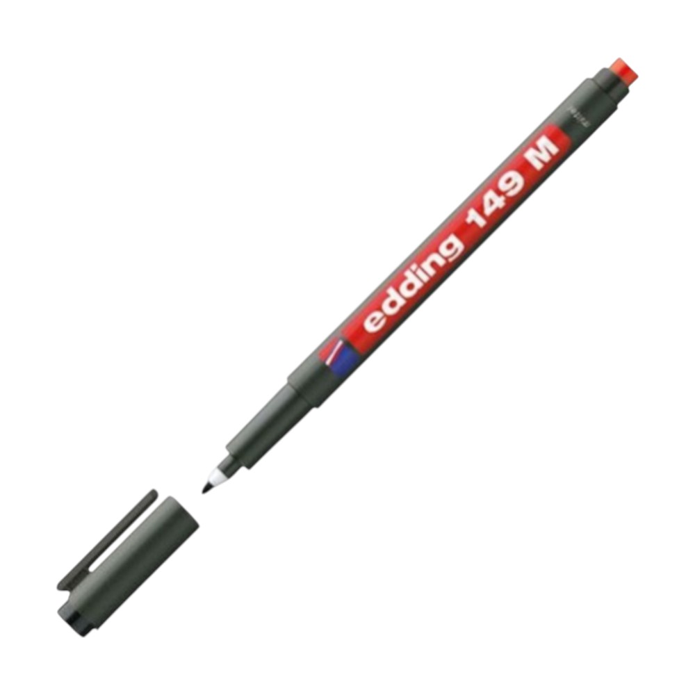 EDDİNG 149M ASETAT KALEMİ SİLGİLİ KIRMIZI 10LU