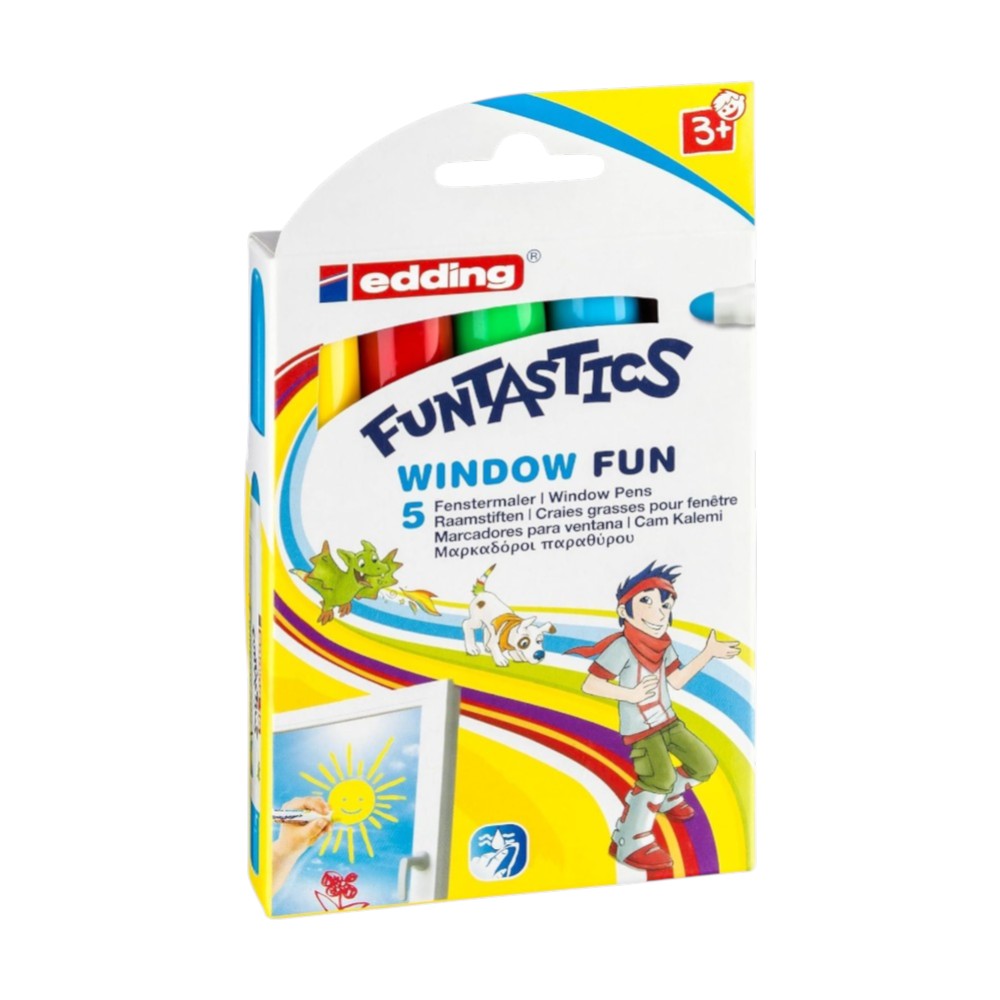 EDDİNG FUNTASTICS CAM KALEMI 5LI SET