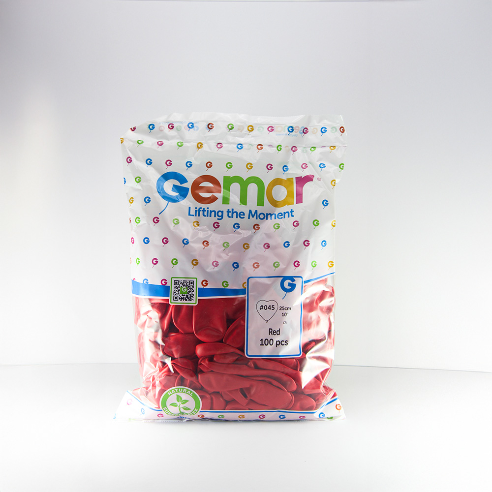 GEMAR BALON 10 İNC KALPLİ 100 LÜ