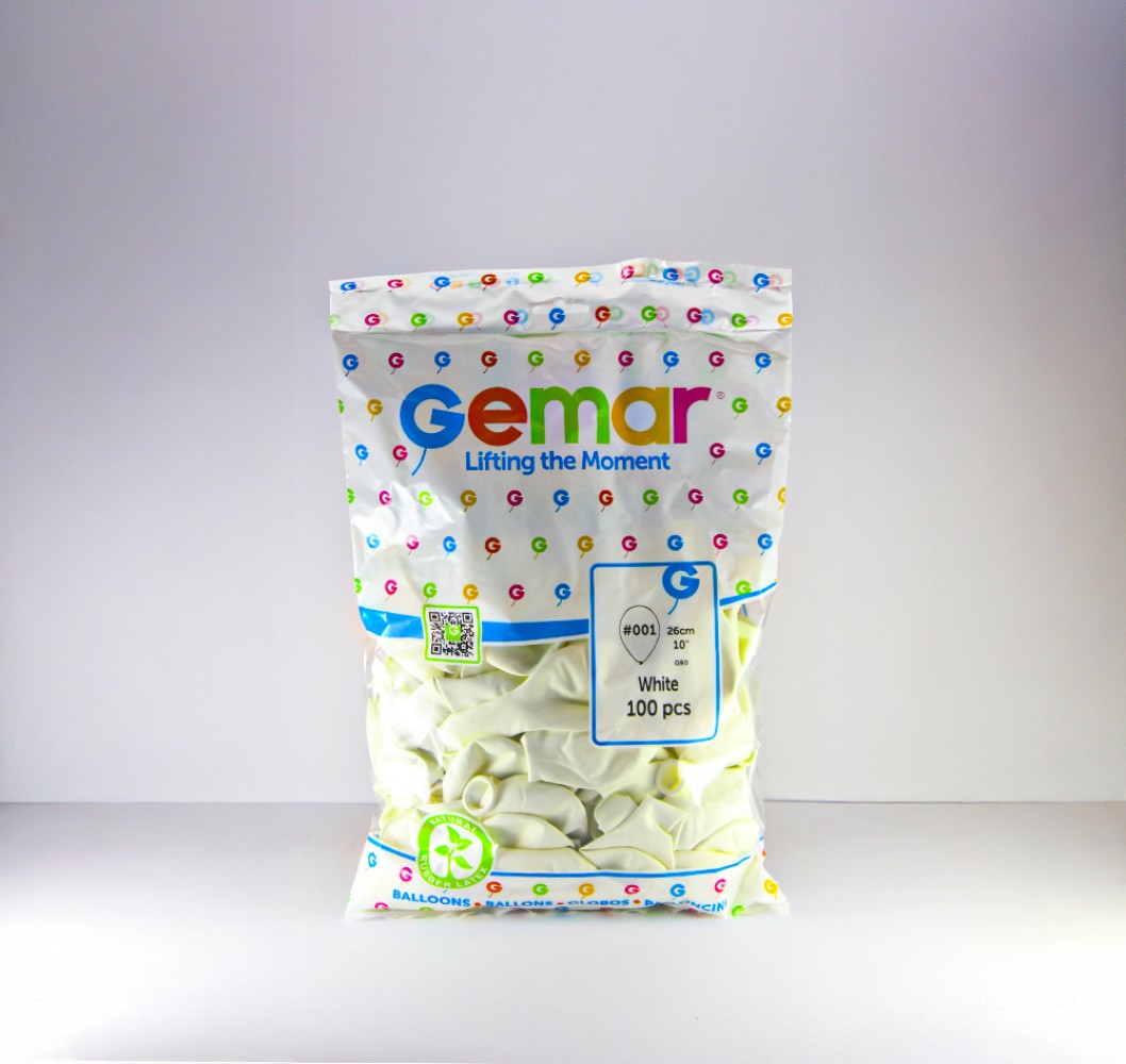 GEMAR BALON 10 İNC BEYAZ 100 LÜ