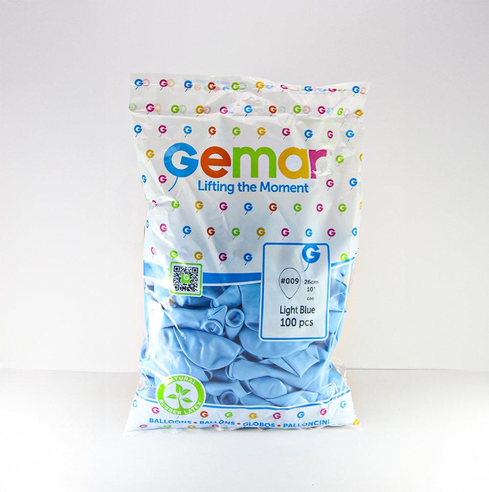GEMAR BALON 10 İNC AÇIK MAVİ 100 LÜ