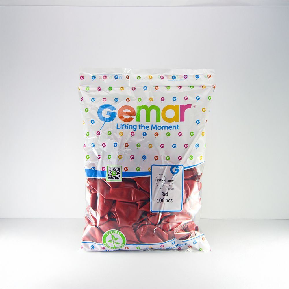 GEMAR BALON 11 İNC METALİK KIRMIZI 100LÜ