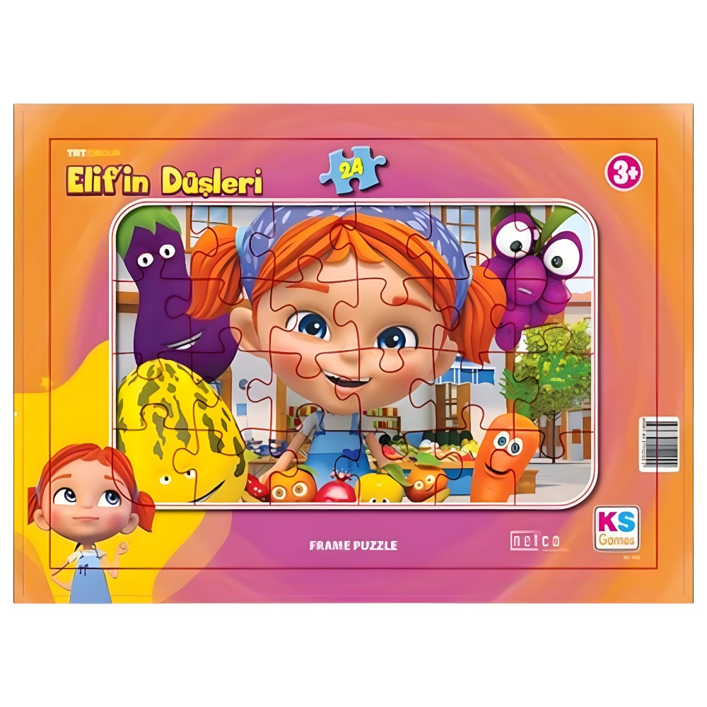 Frame Puzzle 24x34 cm Elifin Düşleri 24 Parça