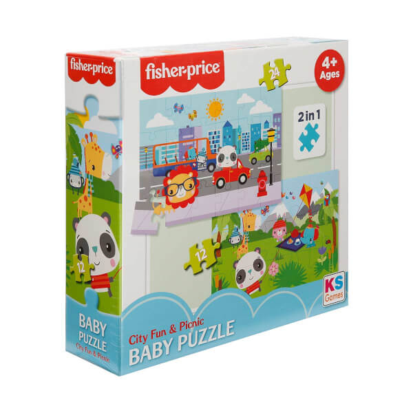 Baby Puzzle City Fun & Picnic 2in1 - 12/24