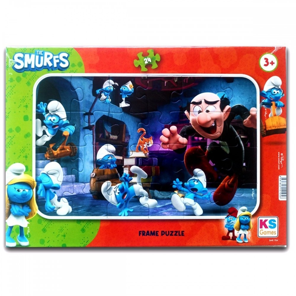 Frame Puzzle 24x34 cm Smurfs 24 Parça