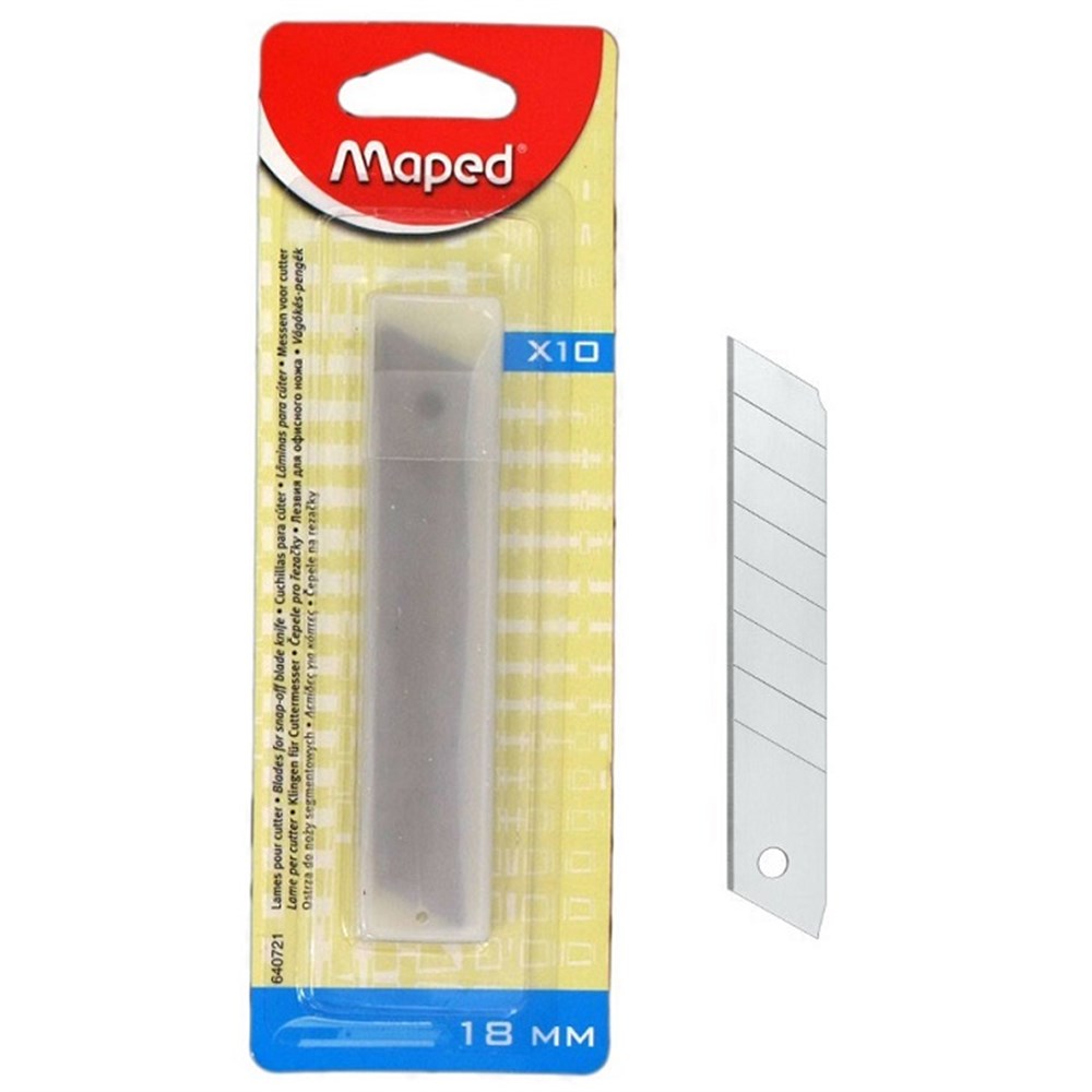Maped Maket Bıçağı Yedeği Geniş 10lu Blister