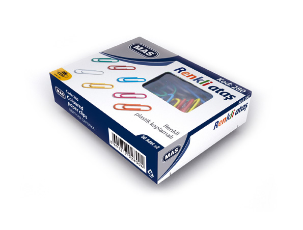 Mas Renkli Ataş Pvc Kaplı 28 mm No:3