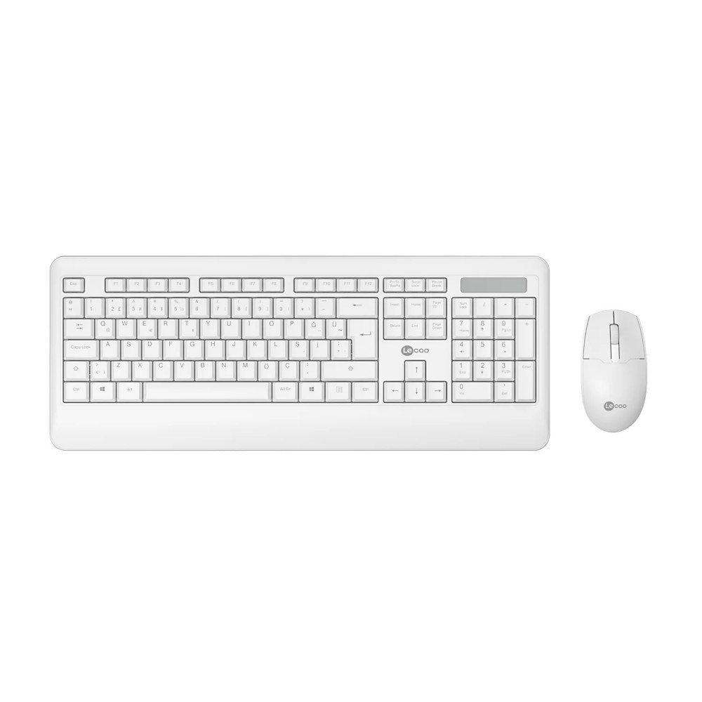 LENOVO LECOO KW202 KABLOSUZ KLAVYE MOUSE SET BEYAZ