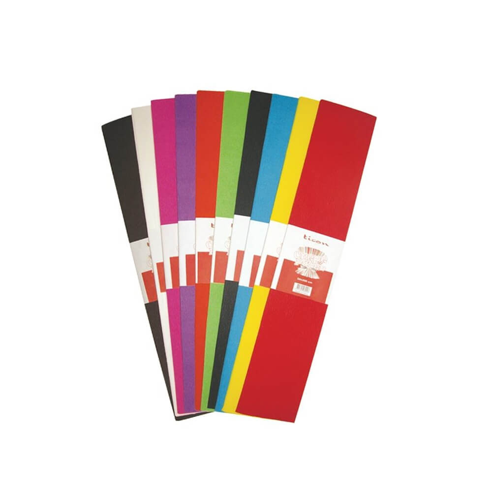 Ticon Krapon Kağıdı 50x200 Karışık 10 Renk
