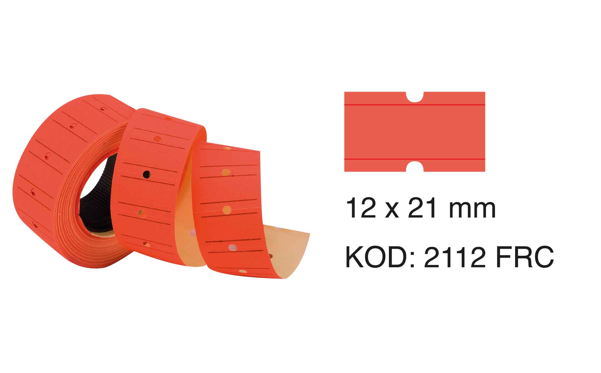 TANEX 12x21 mm ÇİZGİLİ FLO KIRM FİYAT ETK 800 AD.