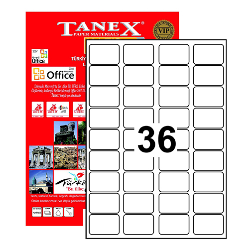 TW-2036 45 x 30 mm LASER ETİKET