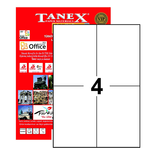 TW-2204 105 x 148,5 mm LASER ETİKET