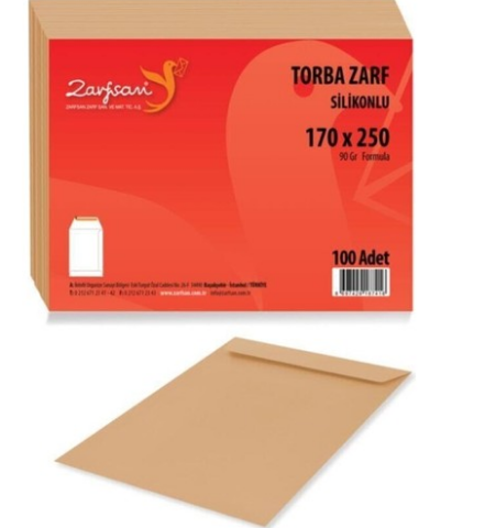 Zarfsan Formula Torba Zarf 90 gr 17x25 Silikonlu